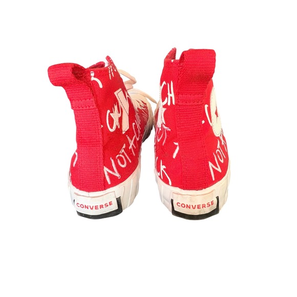 Converse Chuck Taylor All Star Unt1tl3d High Top Red White 271965C Kids Size 6 - Picture 2 of 8